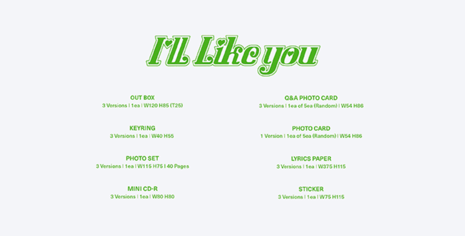 ILLIT 2nd Mini Album "I'll Like You" (Gllit Ver.)