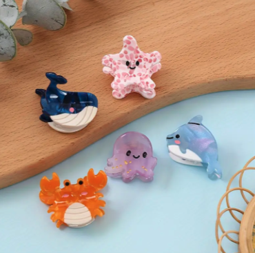 Mini Hair Claw Sea Friends (2pcs)