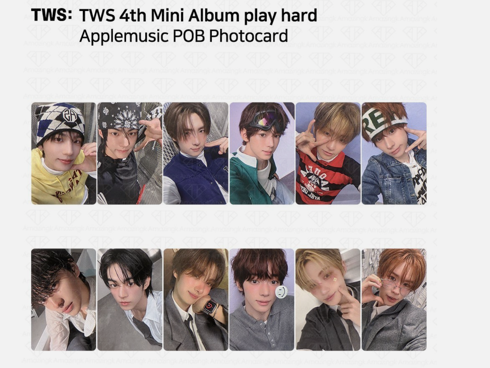 TWS 4th Mini Album "Play hard" + Applemusic POB