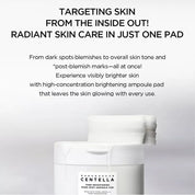 SKIN1004 Madagascar Centella Tone Brightening Dark Spot Ampoule Pad [60pads]
