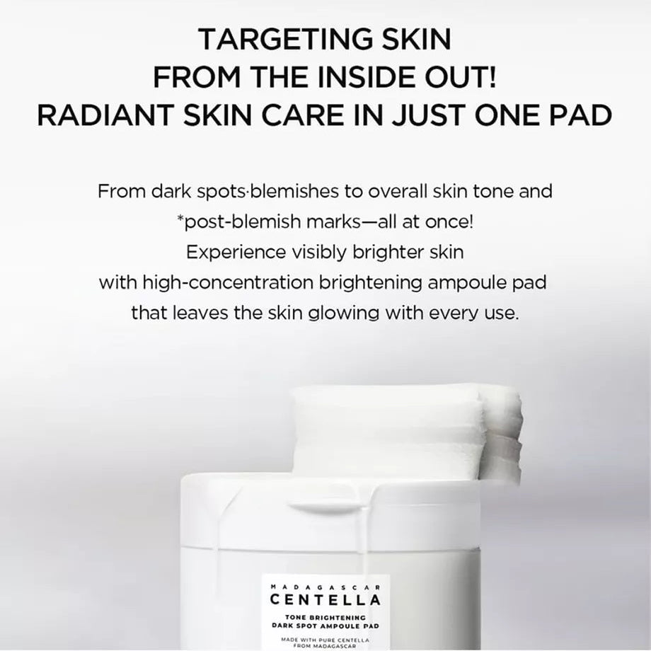 SKIN1004 Madagascar Centella Tone Brightening Dark Spot Ampoule Pad [60pads]