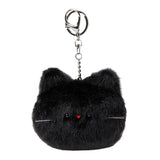 BAG CHARM FLUFFY FACE SERIES BLACK CAT