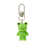 KEY RING FLOCKED FROG
