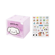 BLOCK ORGANIZER PURPLE PUPPY