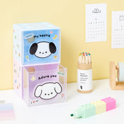 BLOCK ORGANIZER PURPLE PUPPY