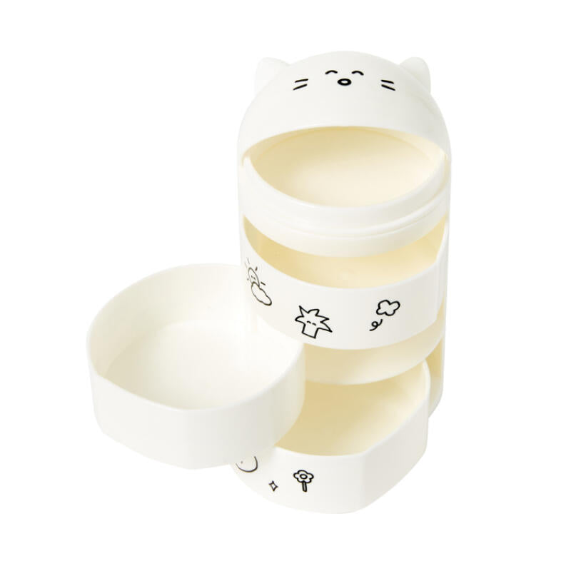 CYLINDER DRAWER WHITE CAT