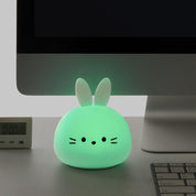 SILICONE NIGHT LIGHT RABBIT HEAD