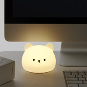 SILICONE NIGHT LIGHT BEAR HEAD