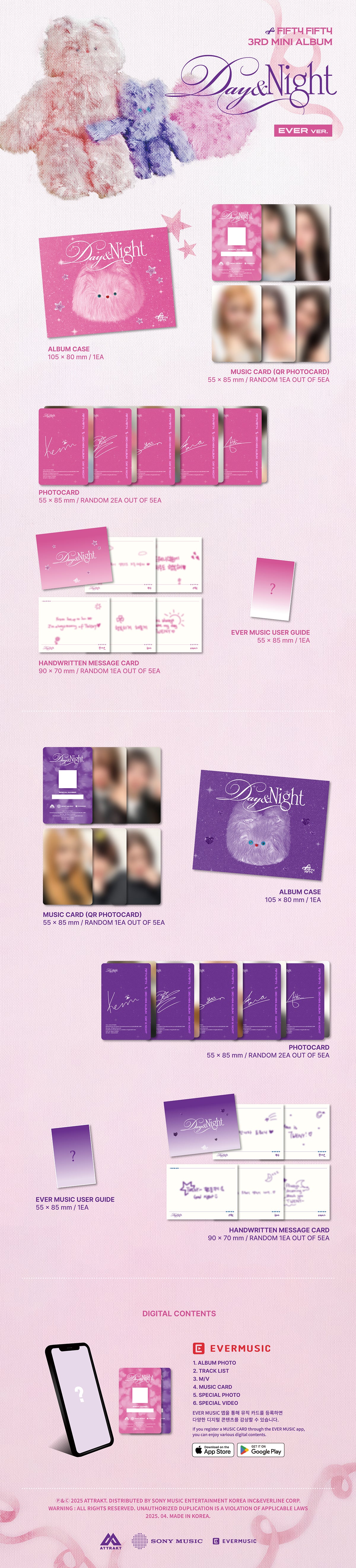 FIFTY FIFTY 3rd Mini Album "Day & Night" (Ever Ver.)