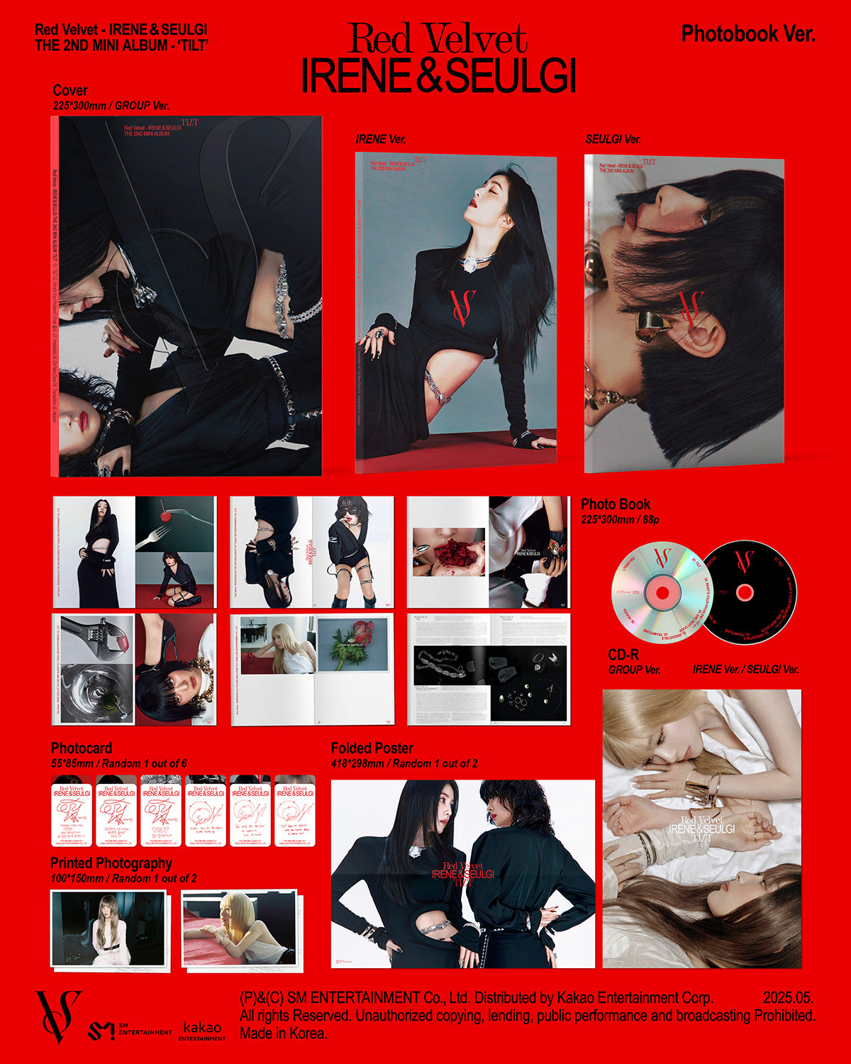 Red Velvet Irene & Seulgi 2nd Mini Album"TILT" (Photobook Ver.)