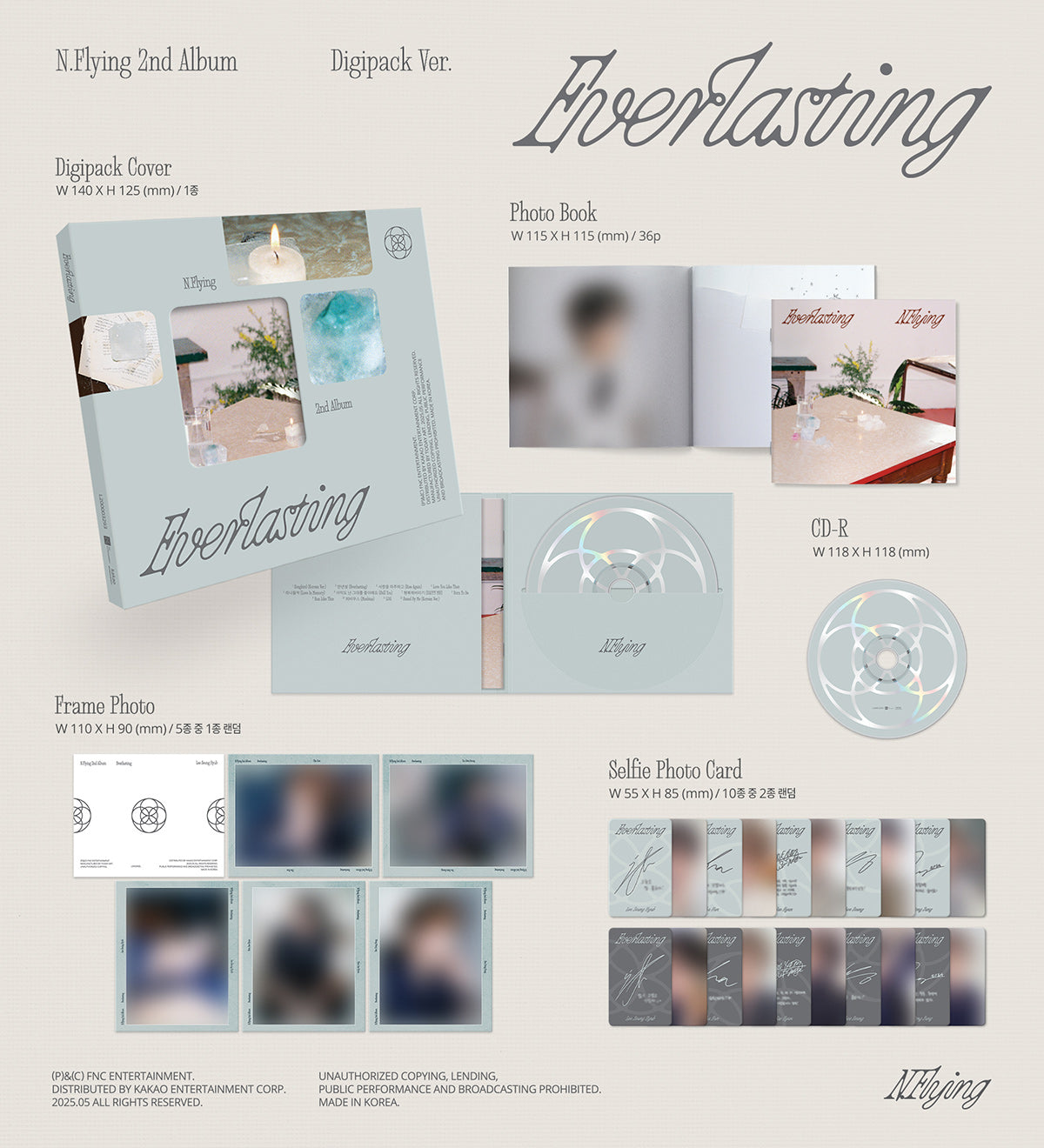 N.Flying 2nd Album "EVERLASTING" (Digipack Ver.)