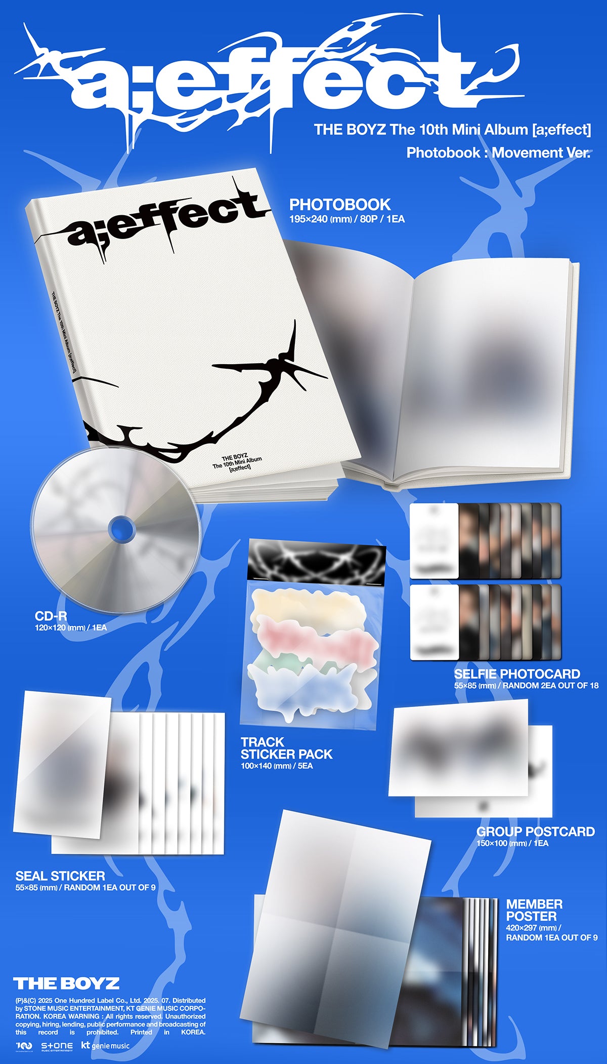 [Pre-Order] THE BOYZ - THE 10TH MINI ALBUM [A;EFFECT]