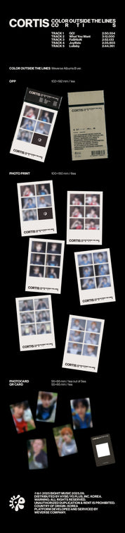 CORTIS 1st EP Album "COLOR OUTSIDE THE LINES" (Weverse Ver.)