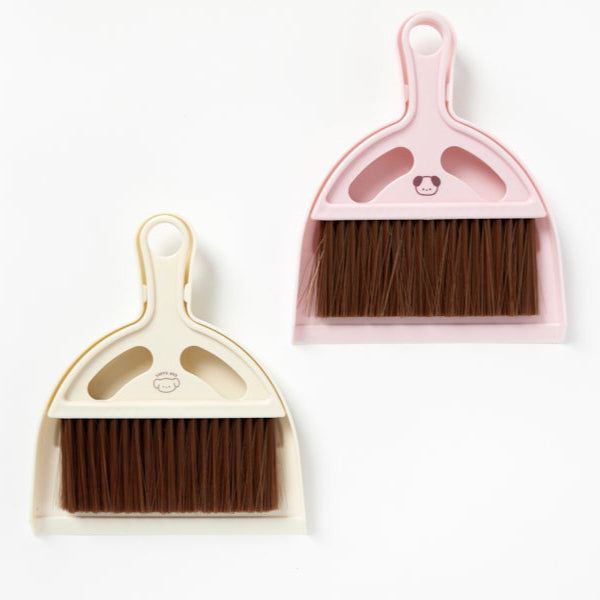 MINI DUSTPAN BRUSH SET PINK PUPPY