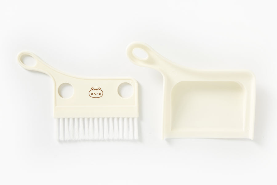 SUPER MINI BROOM SET CREAM CAT