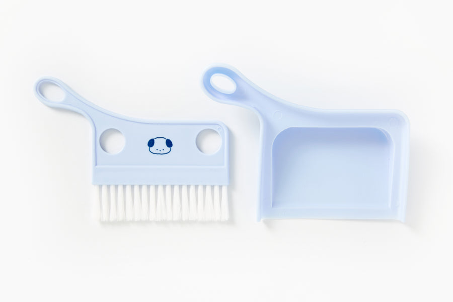 SUPER MINI BROOM SET BLUE PUPPY