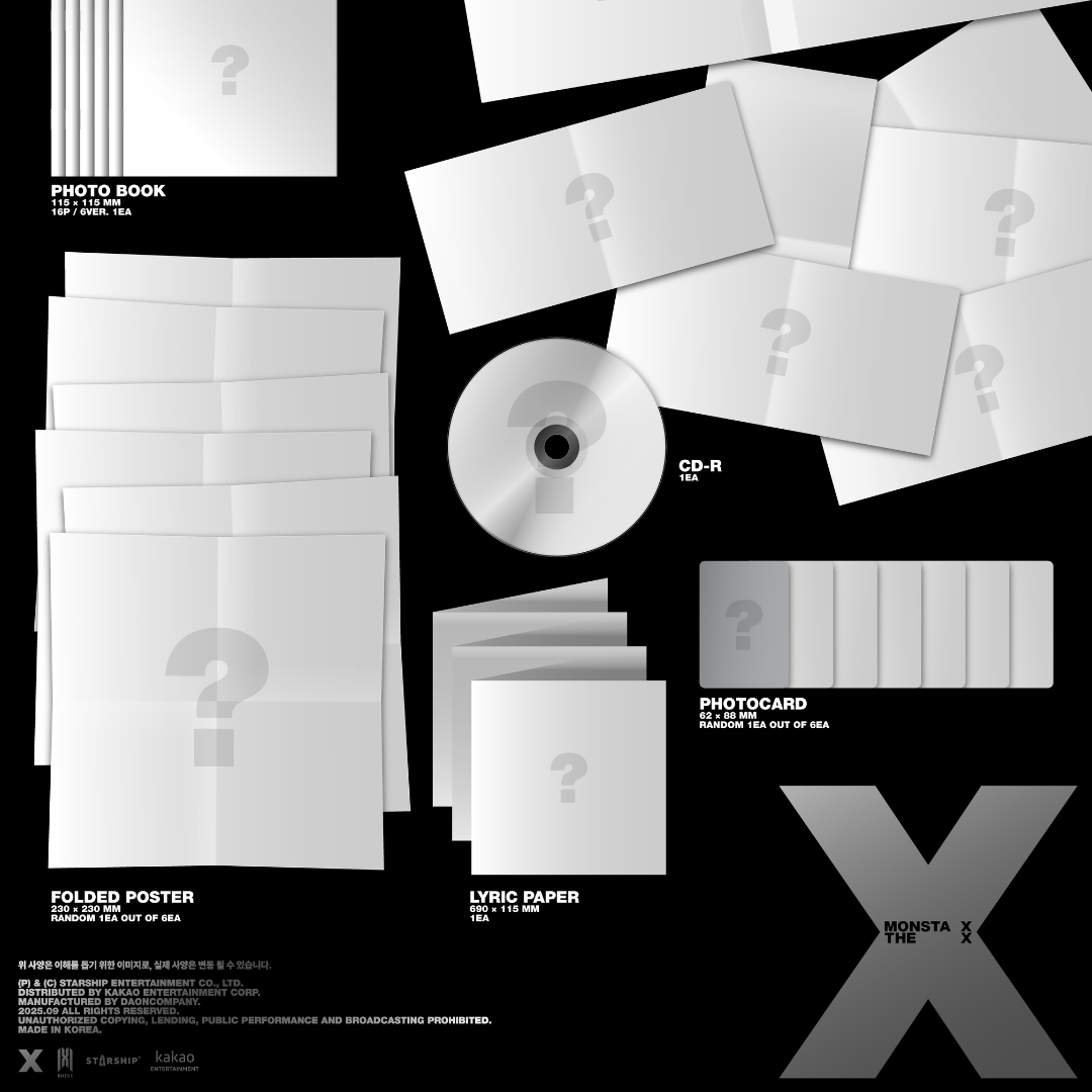 [Pre-Order] MONSTA X - 13th Mini Album [THE X] (DIGIPACK VER,)
