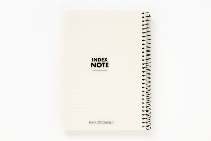 NOTE PP COVER INDEX BASIC WHITE