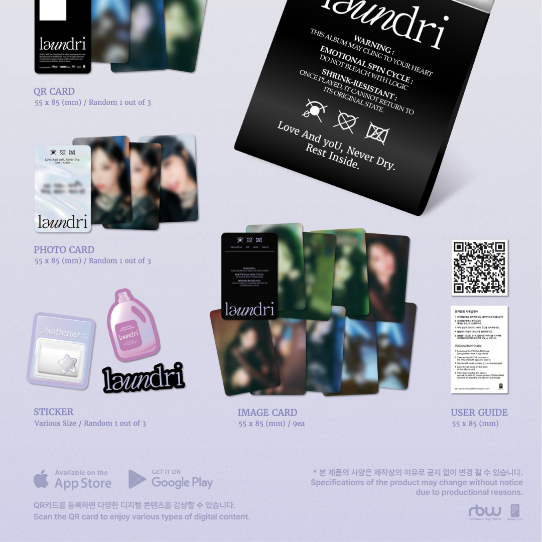Moon Byul 4th Mini Album "laundri" (Softener Ver.) (Poca Ver.)