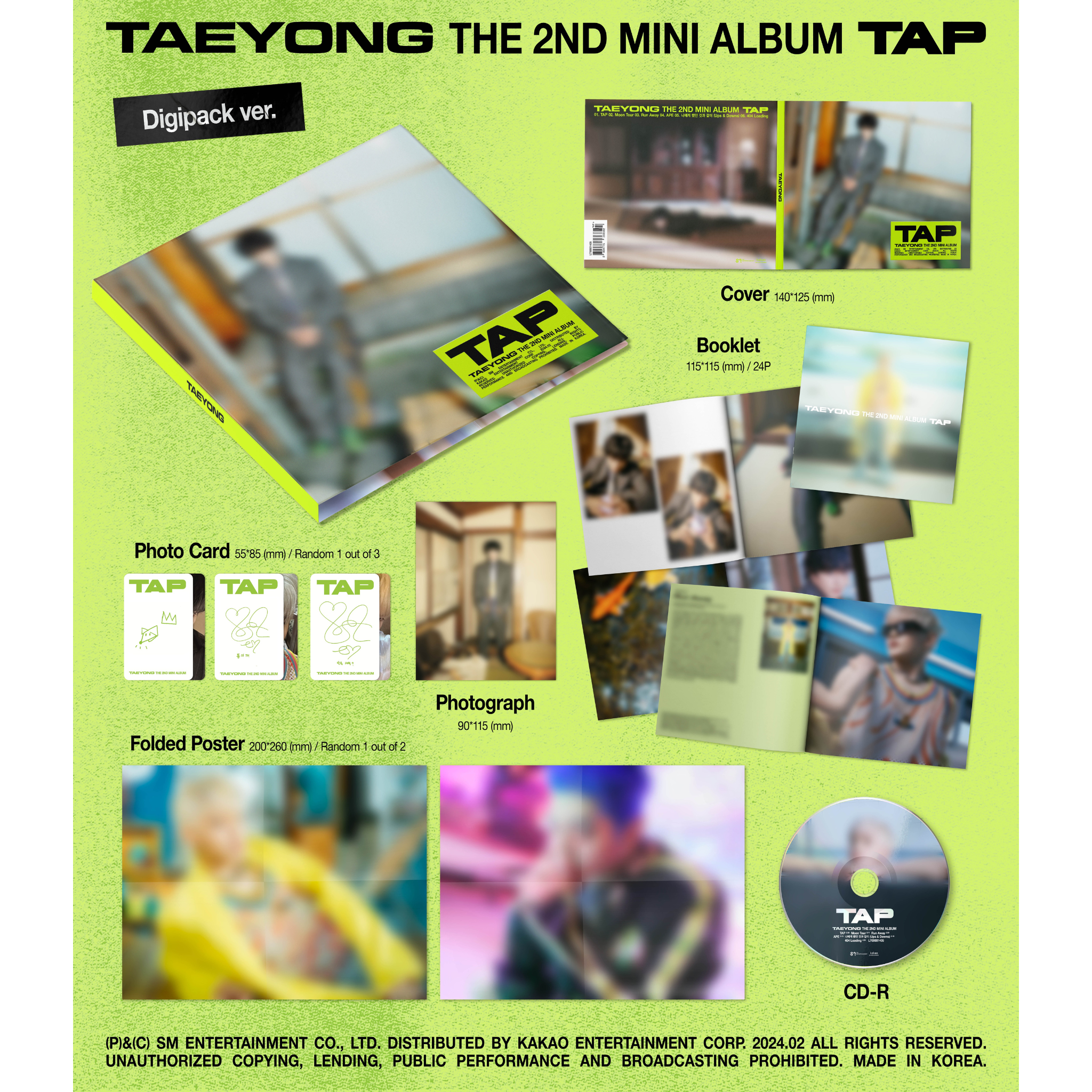 TAEYONG (NCT) - 2nd Mini Album: Tap (Digipack Ver.)