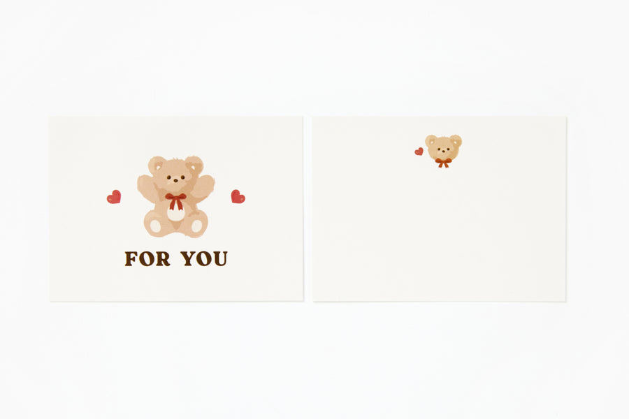 INVITATION CARD FOR YOU HEART BEAR