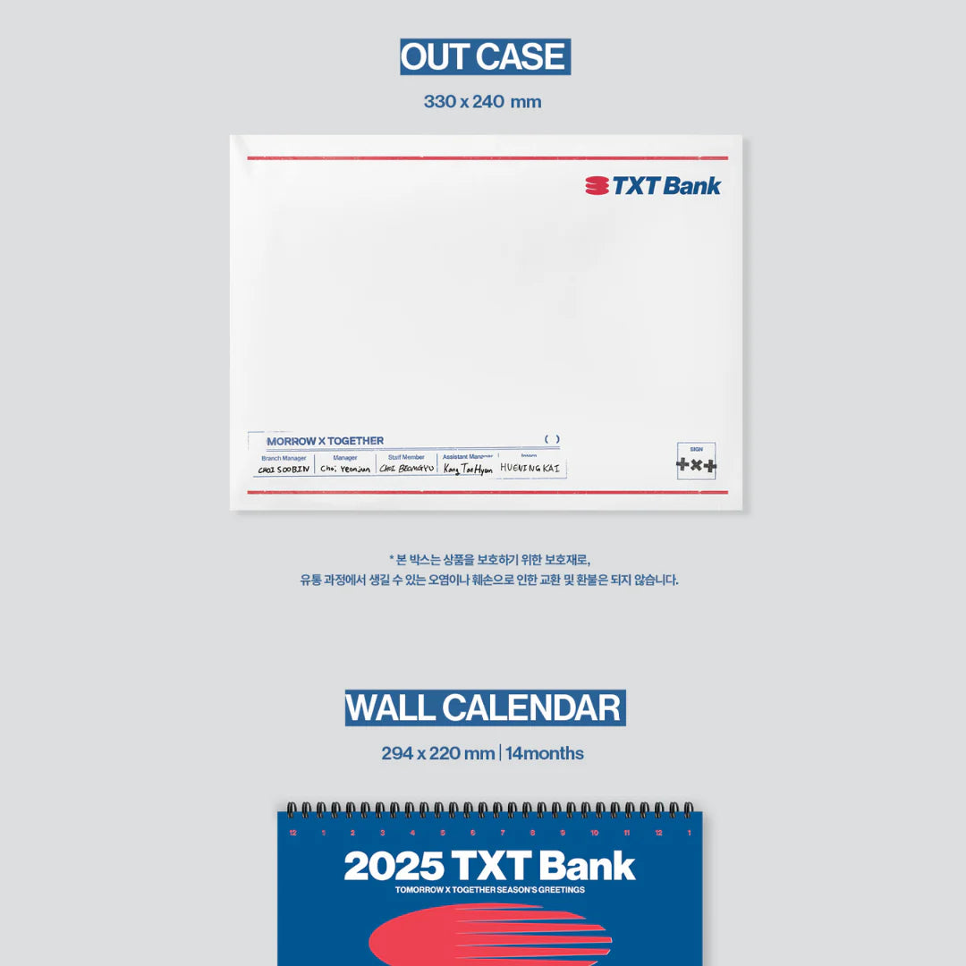 TOMORROW X TOGETHER (TXT) 2025 Season's Greetings [Wall Calendar]