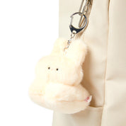 Lying Baby Bunny Plush Keychain