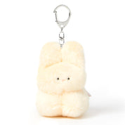 Lying Baby Bunny Plush Keychain