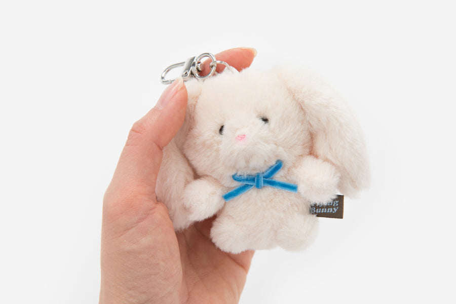 Flying Yellow Bunny Plush Bag Charm