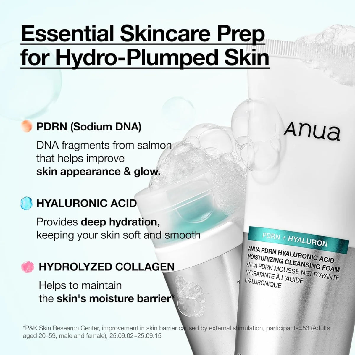 Anua PDRN Hyaluronic Acid Moisturizing Cleansing Foam [150ml]