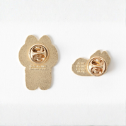 METAL BADGE SET CAT CLOVER