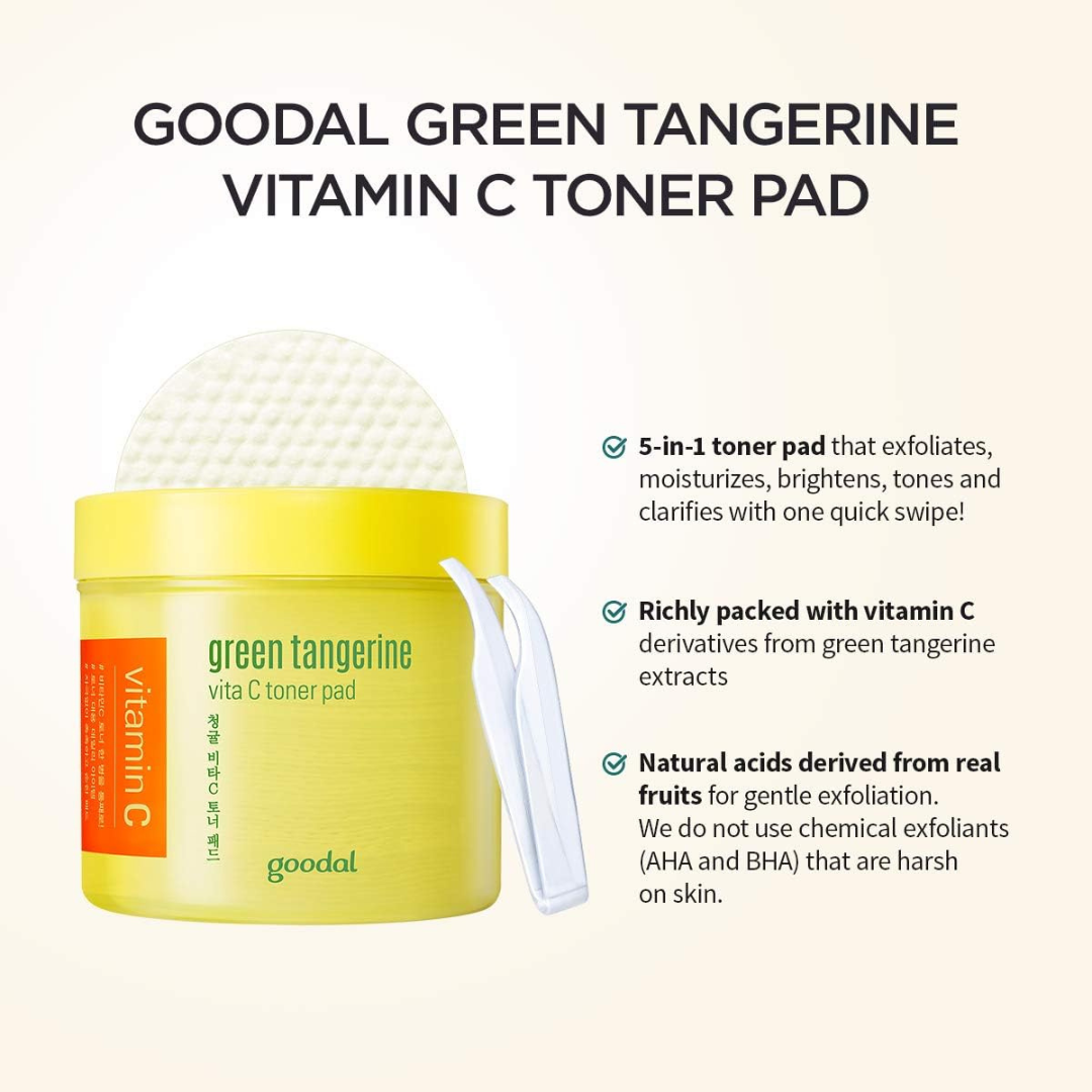 Goodal Green Tangerine Vita C Toner Pad