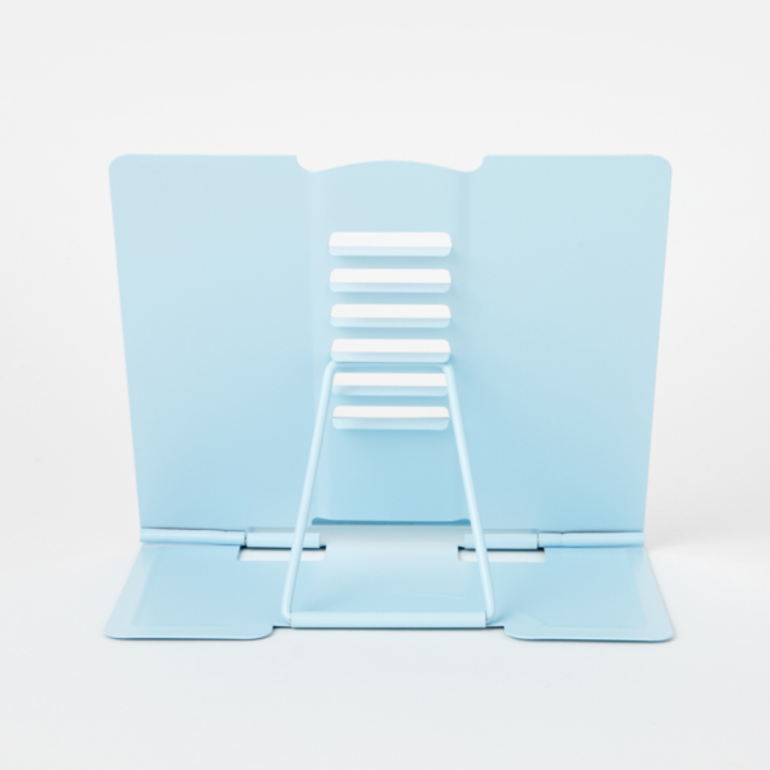 BOOK STAND METAL BLUE