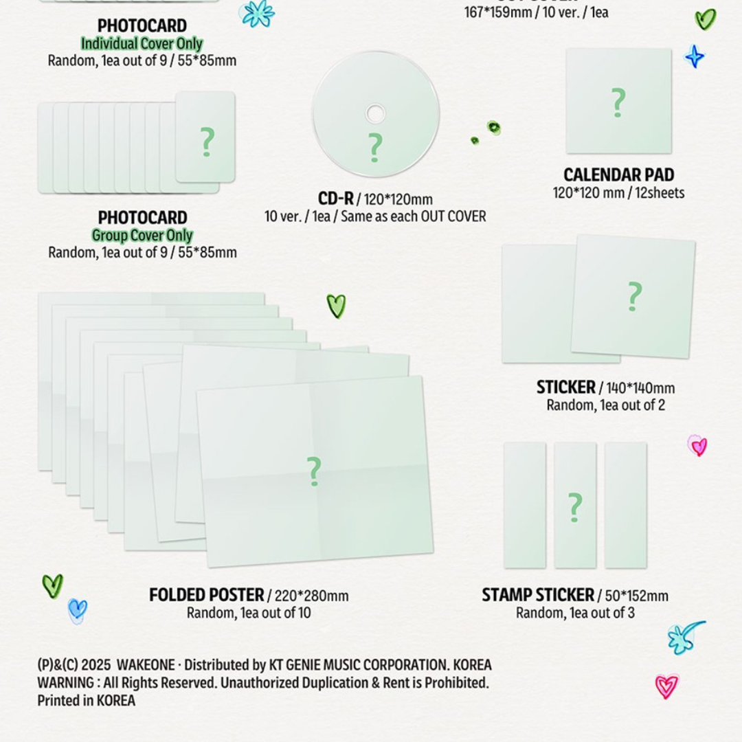 [Pre-Order] ZEROBASEONE - The 1st Full Album [NEVER SAY NEVER] (Digipack Ver.) + WITHMUU POB