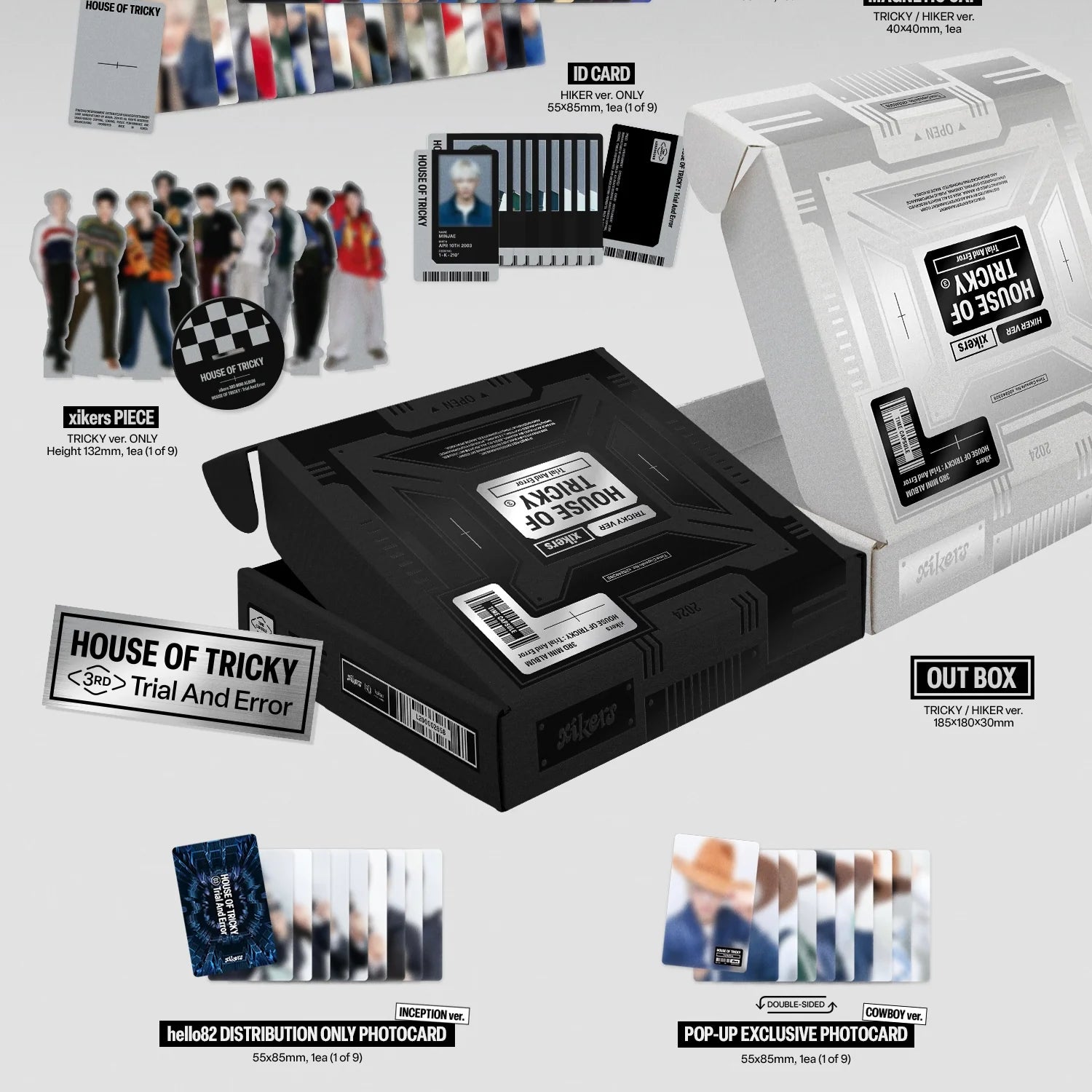Xikers 3rd Mini Album "HOUSE OF TRICKY : Trial And Error" [POP UP Exclusive]