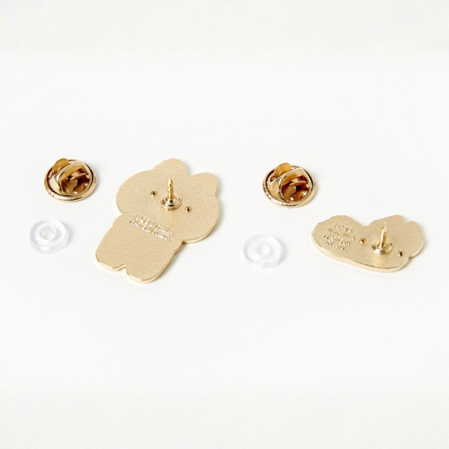 METAL BADGE SET CAT CLOVER