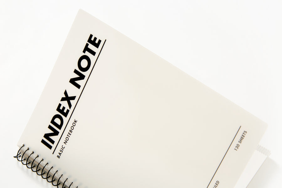 NOTE PP COVER INDEX BASIC WHITE