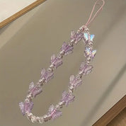 Phone Chain Candy Butterfly Pearl