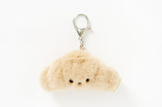 Mini Croissant Plush Keychain