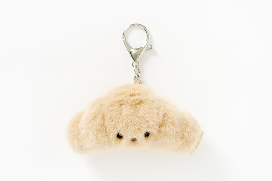 Mini Croissant Plush Keychain