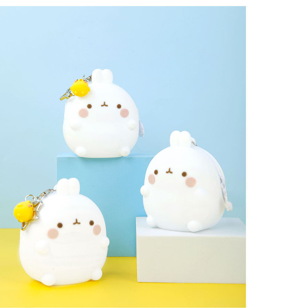 MOLANG SILICON POUCH KEYRING