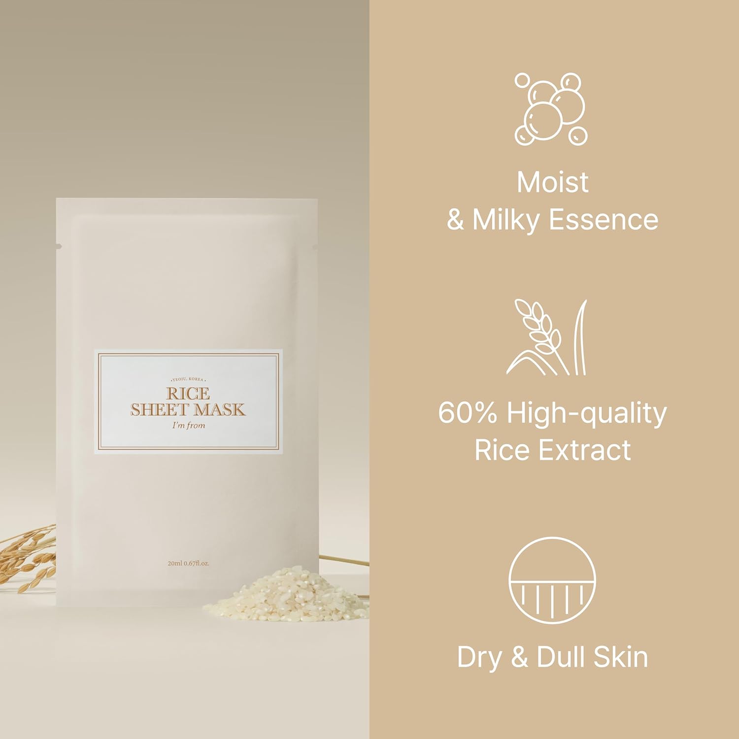 I'm from Rice Sheet Mask [1ea]