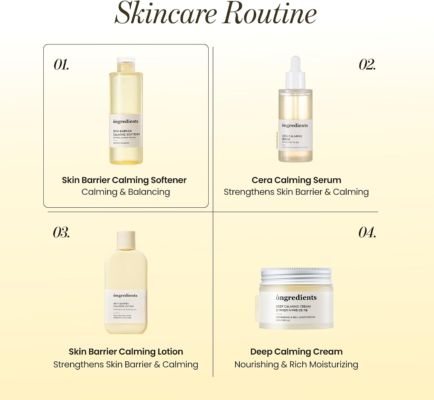 Ongredients Skin Barrier Calming Softener 250ML