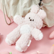 Tall Bunny Plush Keychain