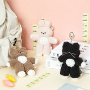 Tall Bunny Plush Keychain