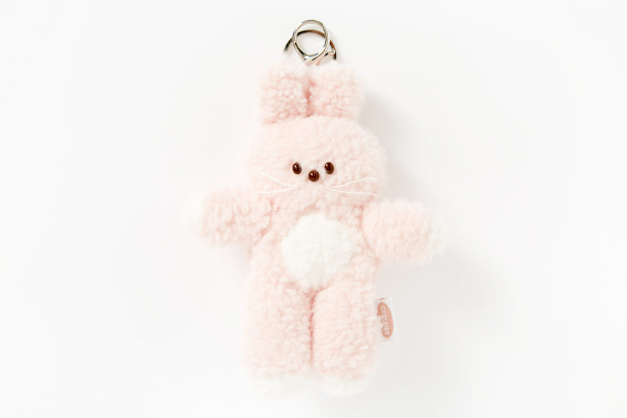 Tall Bunny Plush Keychain