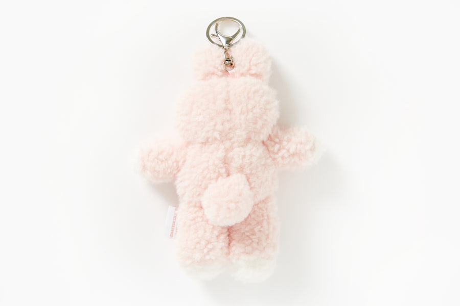 Tall Bunny Plush Keychain