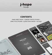 [Pre-Order] PIANO SHEET MUSIC: J-HOPE (Package)