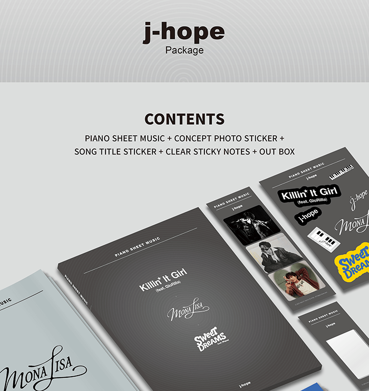 [Pre-Order] PIANO SHEET MUSIC: J-HOPE (Package)