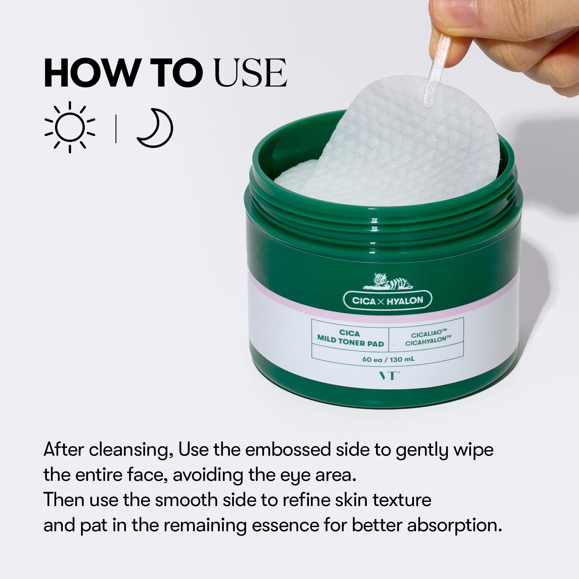 VT Cosmetic Cica Mild Toner Pad [60ea]